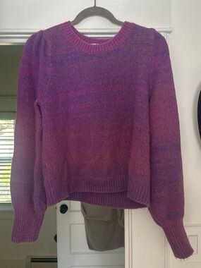 Saltwater Luxe Purple Ombré Knit Sweater